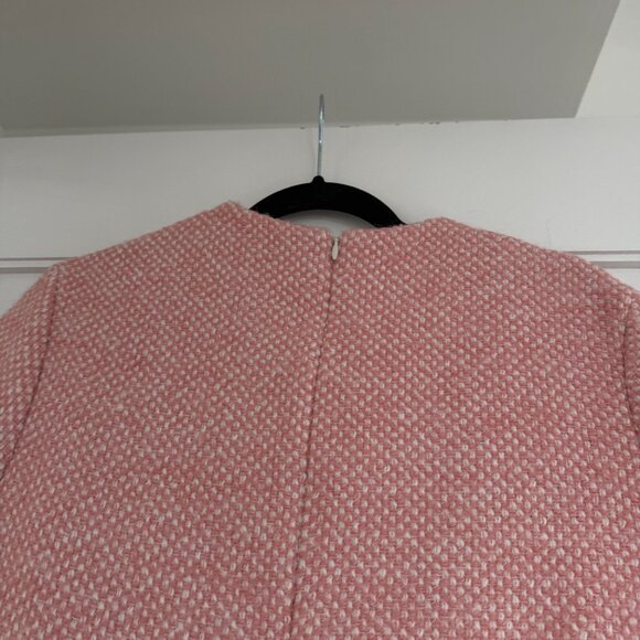 NWT Maje Rirosila Mini Dress Pink Tweed Double Breasted Short Sleeves Buttons - Picture 8 of 8